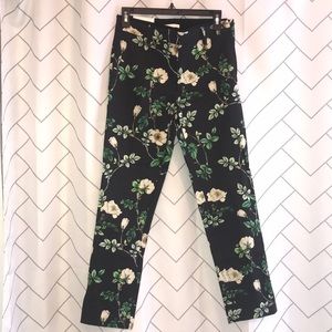 *Brand New* H&M cropped floral chinos